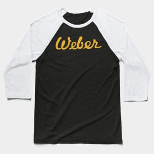 Weber 70th Anniversary Hot Rod Yellow Baseball T-Shirt